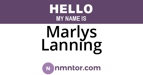 Marlys Lanning