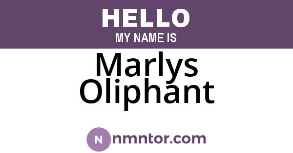 Marlys Oliphant