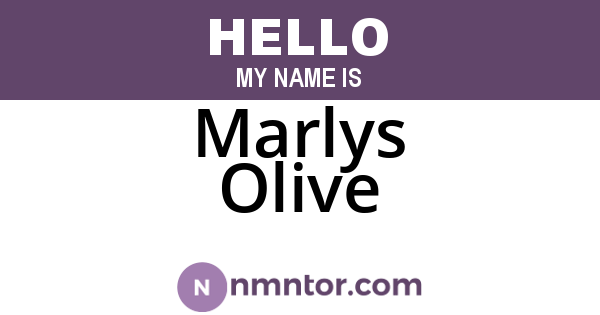 Marlys Olive