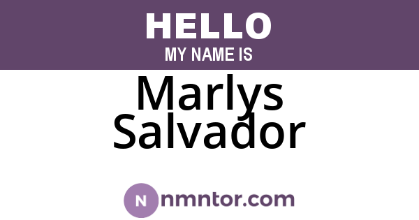 Marlys Salvador