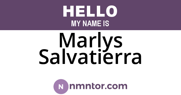 Marlys Salvatierra