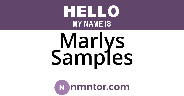 Marlys Samples