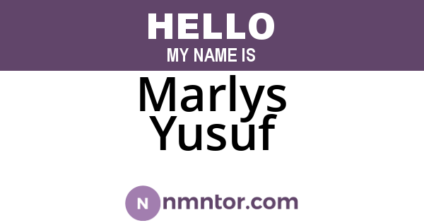 Marlys Yusuf