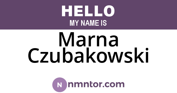 Marna Czubakowski