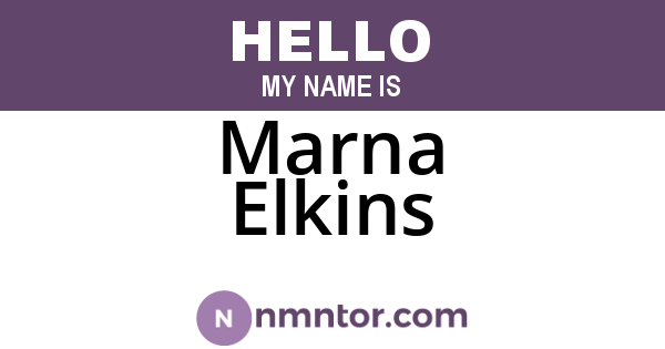 Marna Elkins