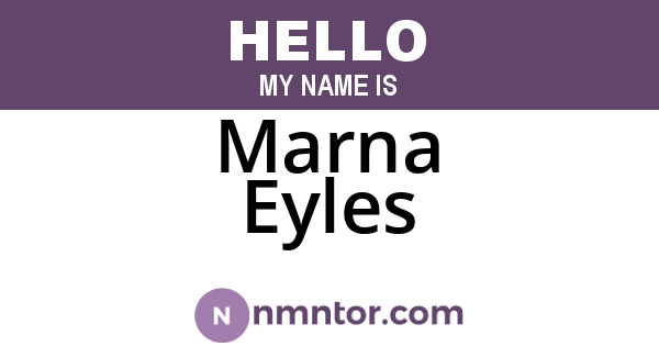 Marna Eyles