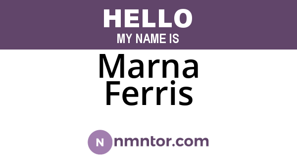 Marna Ferris