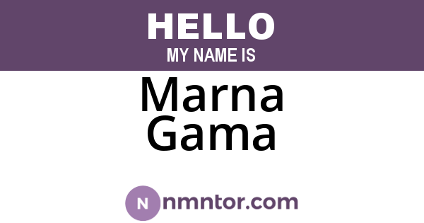 Marna Gama