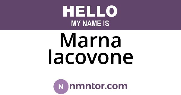 Marna Iacovone