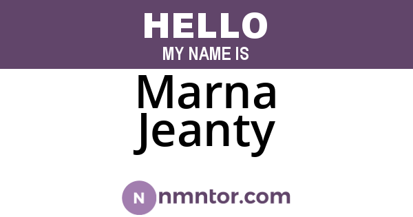 Marna Jeanty