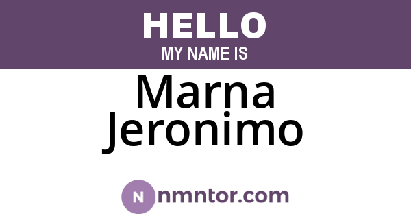 Marna Jeronimo