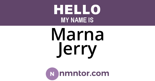 Marna Jerry
