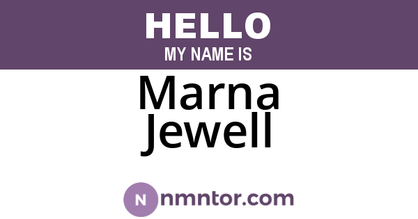 Marna Jewell