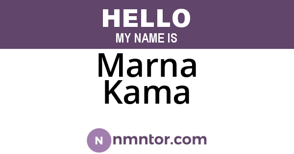 Marna Kama