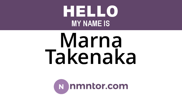 Marna Takenaka