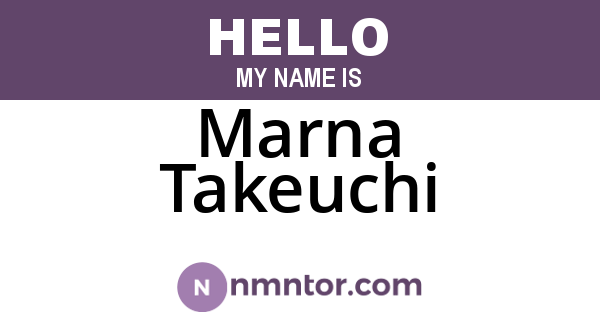 Marna Takeuchi