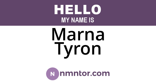 Marna Tyron