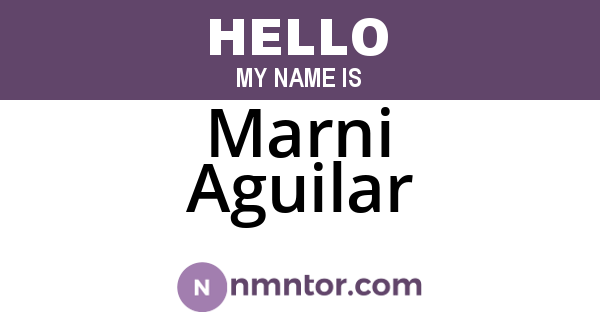 Marni Aguilar