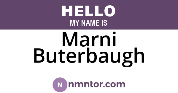 Marni Buterbaugh