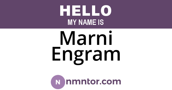 Marni Engram