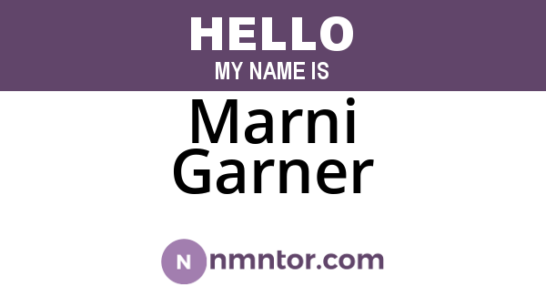 Marni Garner