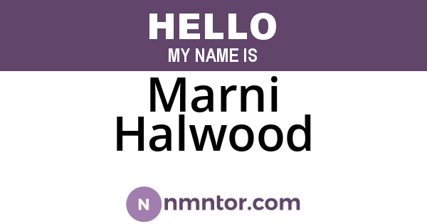 Marni Halwood