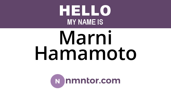 Marni Hamamoto