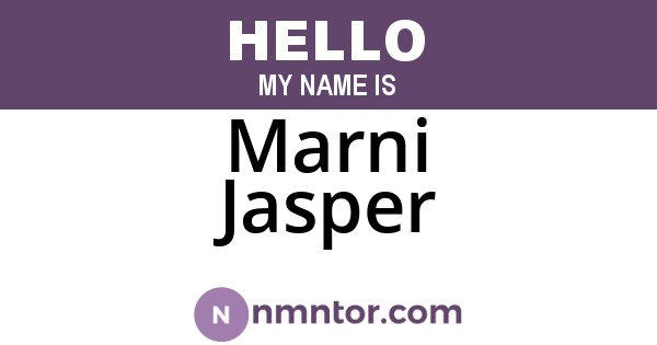 Marni Jasper
