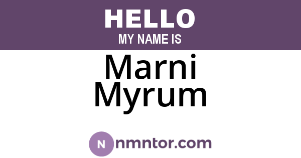 Marni Myrum
