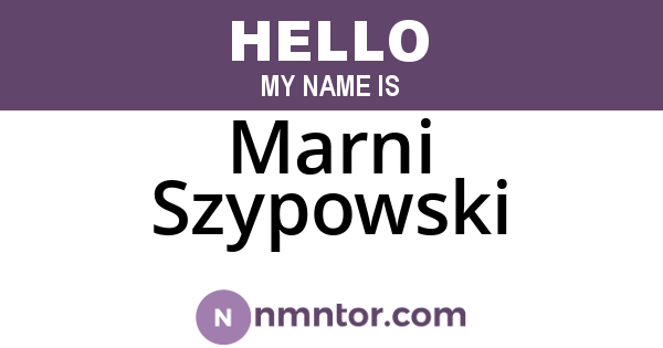 Marni Szypowski
