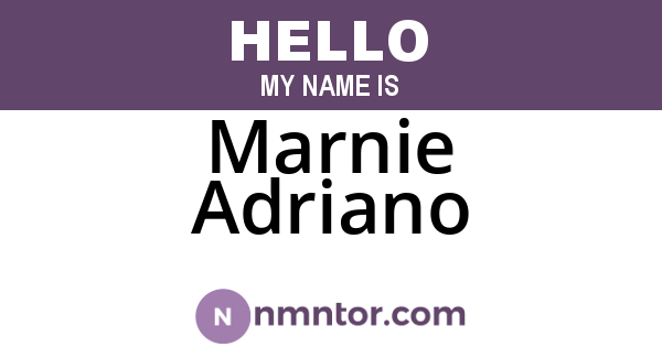 Marnie Adriano