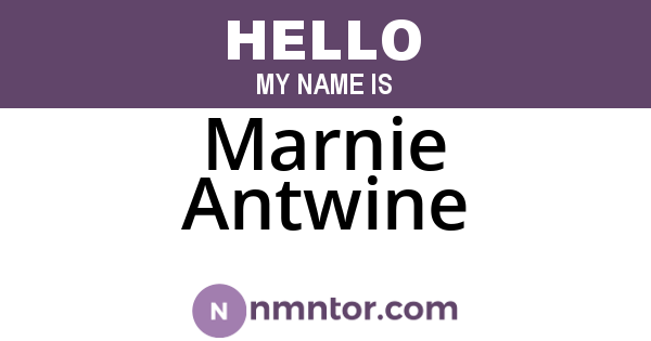 Marnie Antwine