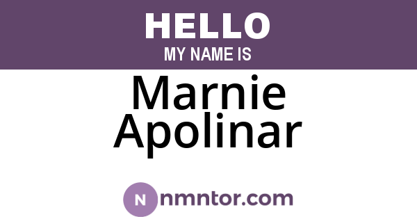 Marnie Apolinar