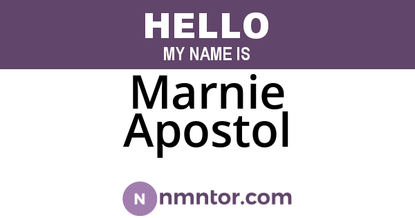 Marnie Apostol