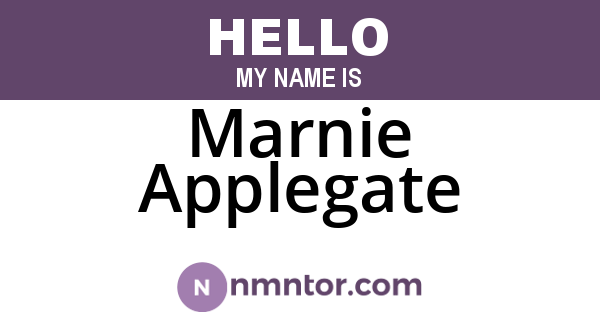 Marnie Applegate