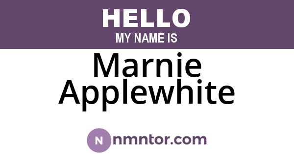 Marnie Applewhite