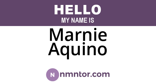 Marnie Aquino