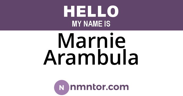 Marnie Arambula