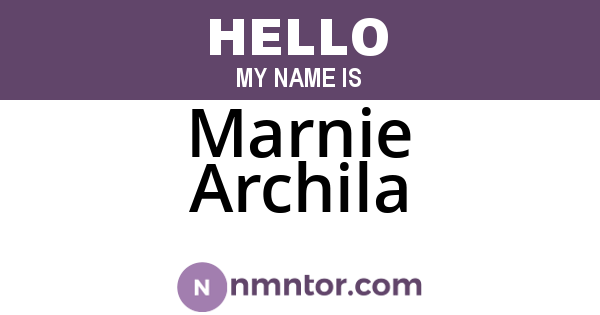 Marnie Archila