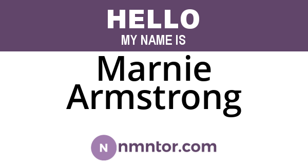 Marnie Armstrong
