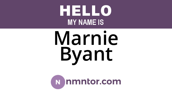 Marnie Byant