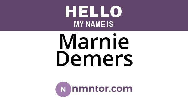 Marnie Demers