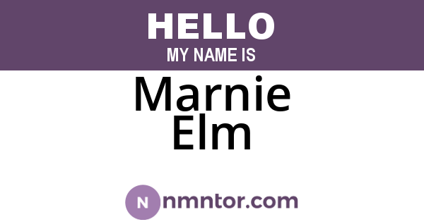 Marnie Elm