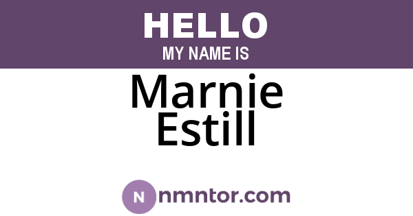Marnie Estill