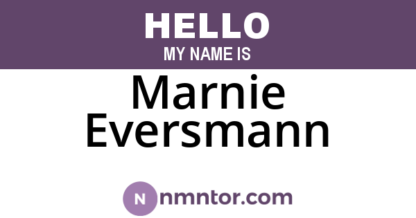 Marnie Eversmann