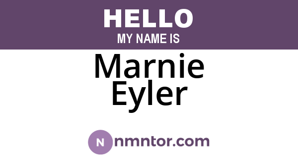Marnie Eyler