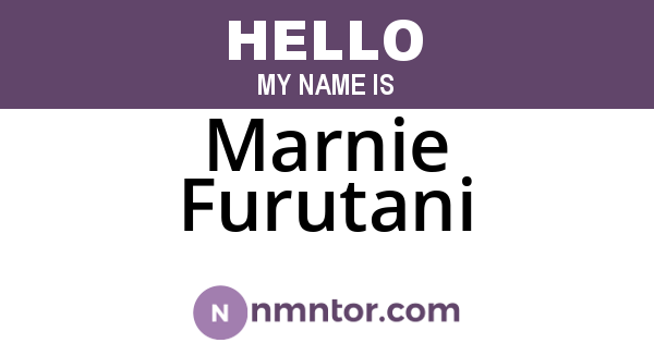 Marnie Furutani