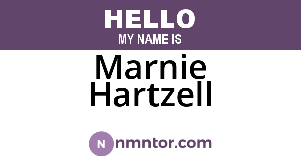 Marnie Hartzell