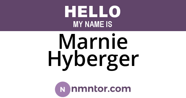 Marnie Hyberger