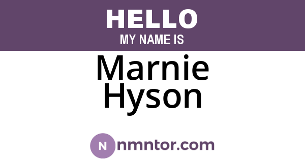 Marnie Hyson